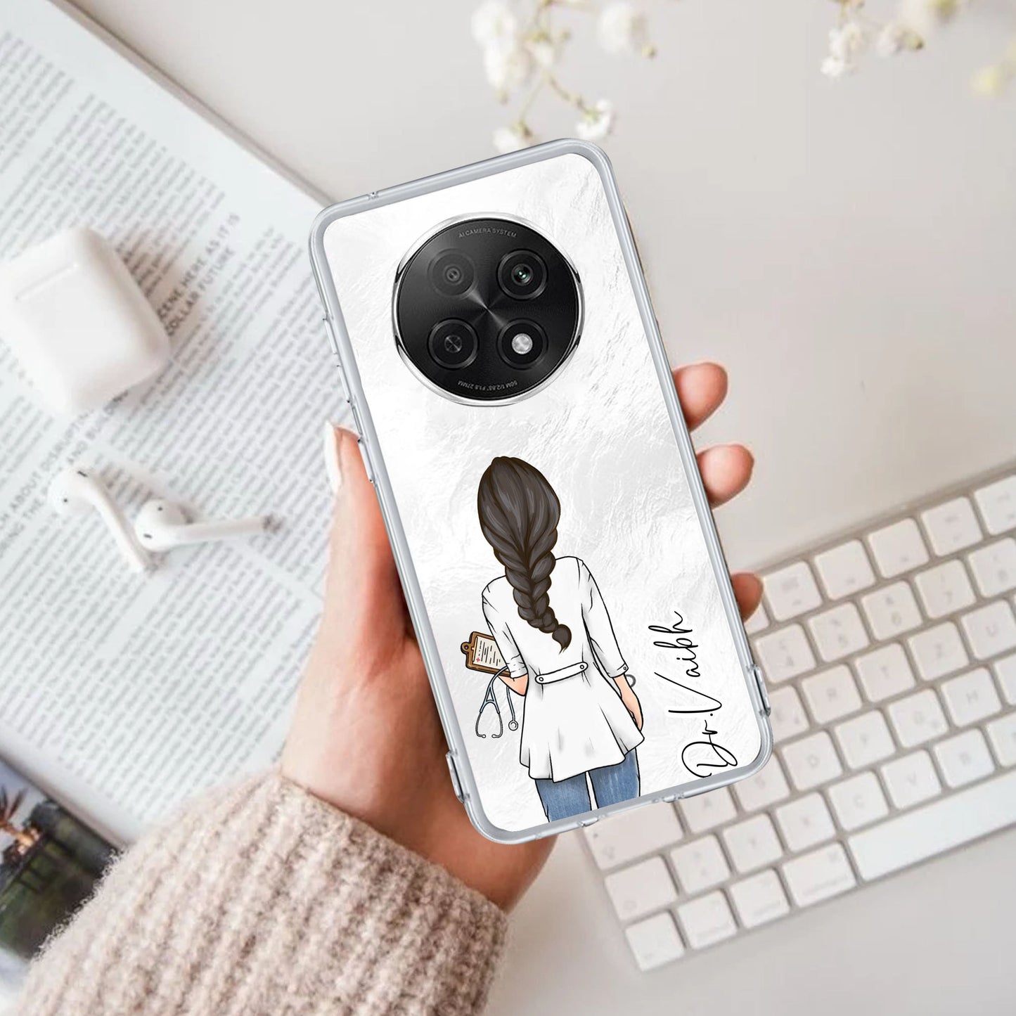 Doctor Customized Transparent Silicon Case For Oppo