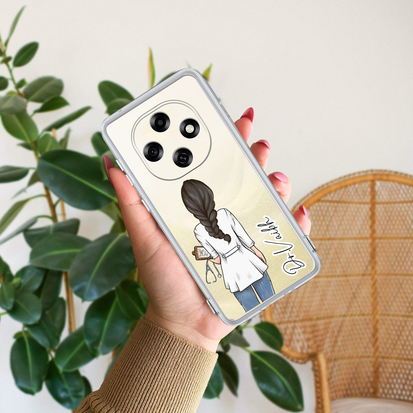 Doctor Customized Transparent Silicon Case For Oppo