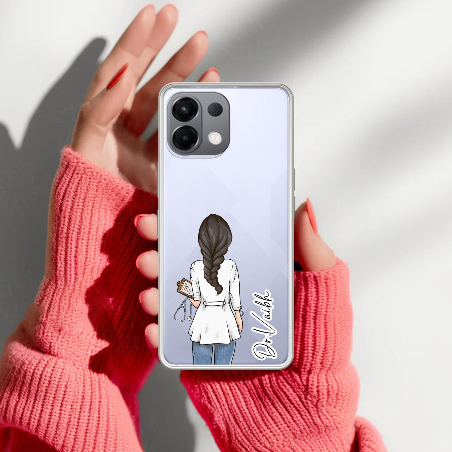 Doctor Customized Transparent Silicon Case For Oppo