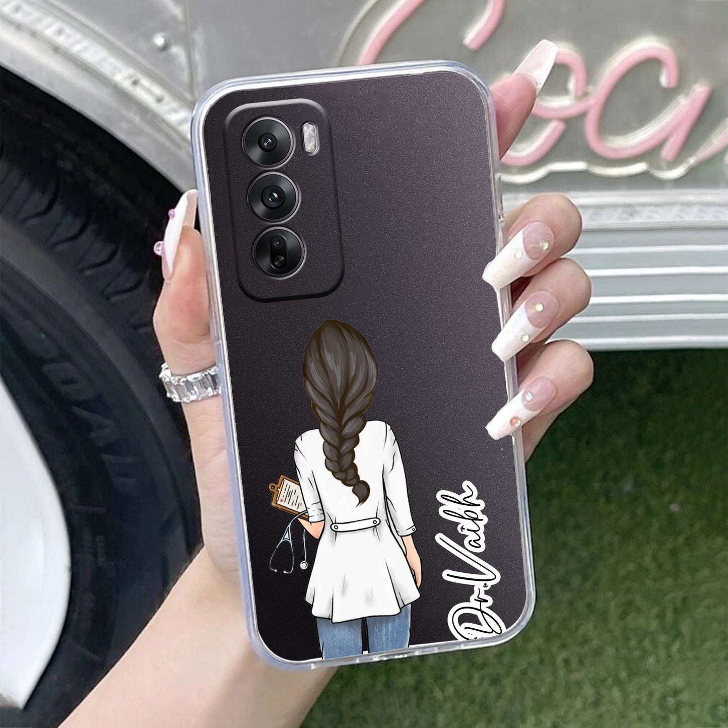 Doctor Customized Transparent Silicon Case For Oppo