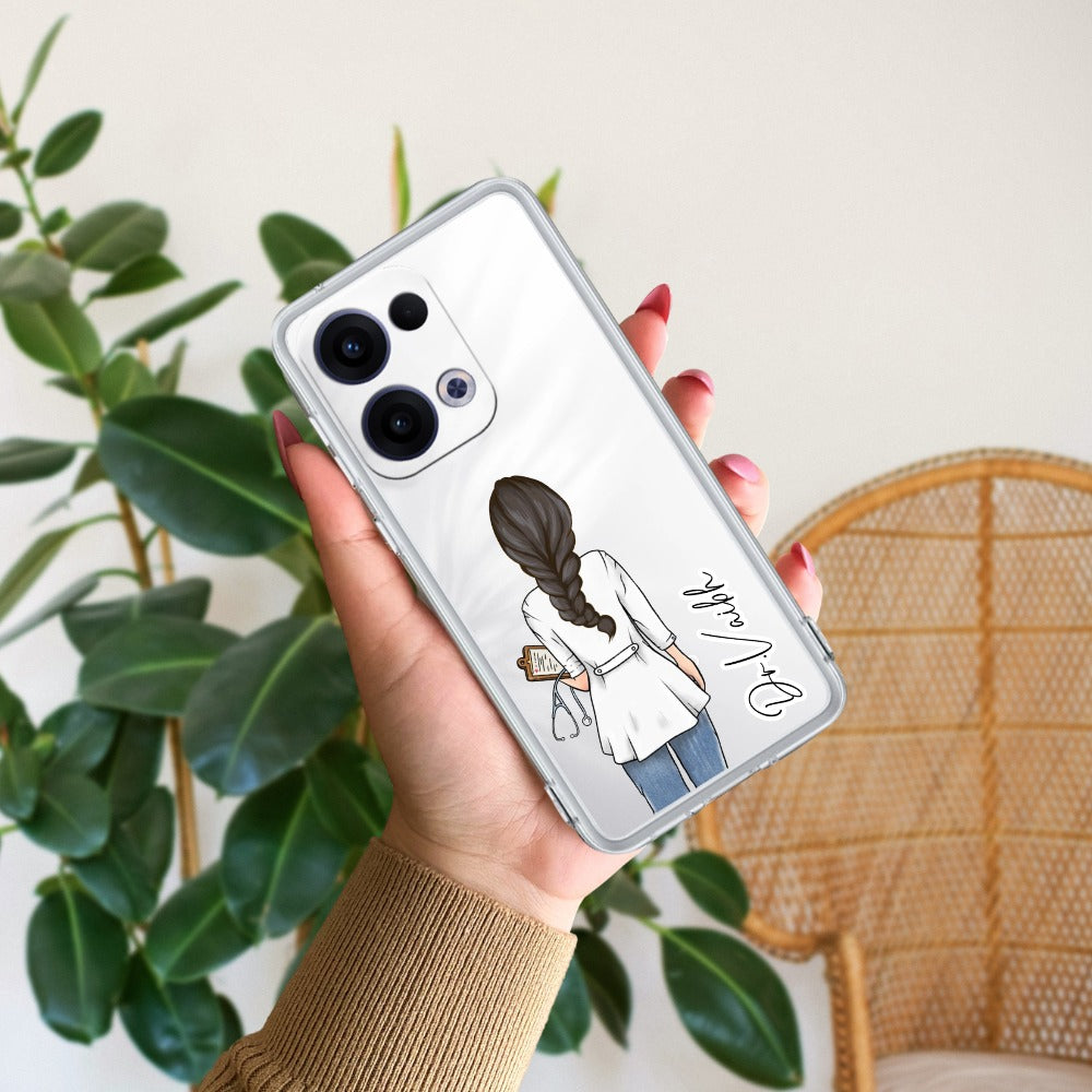 Doctor Customized Transparent Silicon Case For Oppo