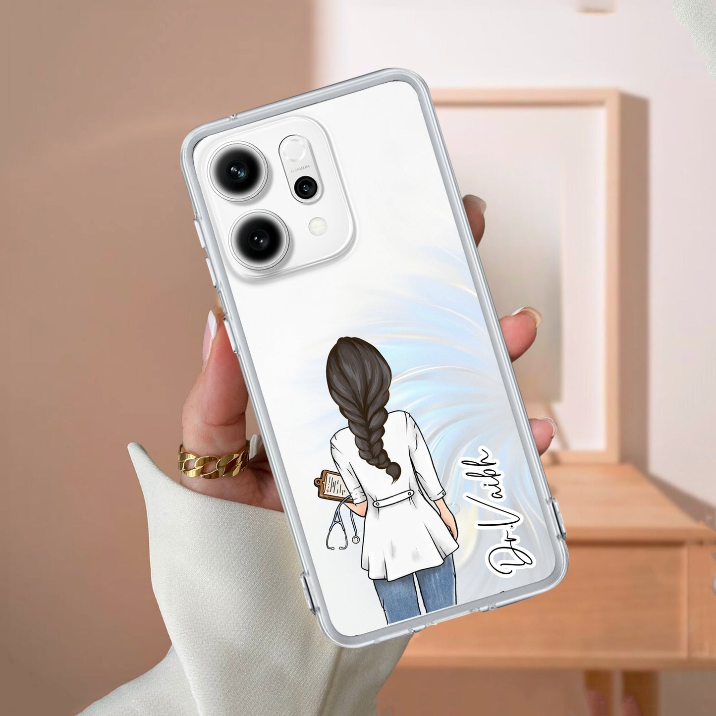 Doctor Customized Transparent Silicon Case For Oppo