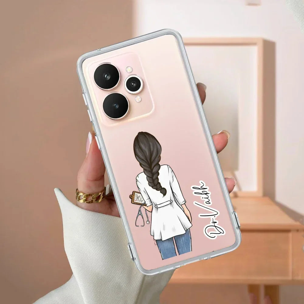Doctor Customize Transparent Silicon Case For Realme 13 Pro Plus 5G