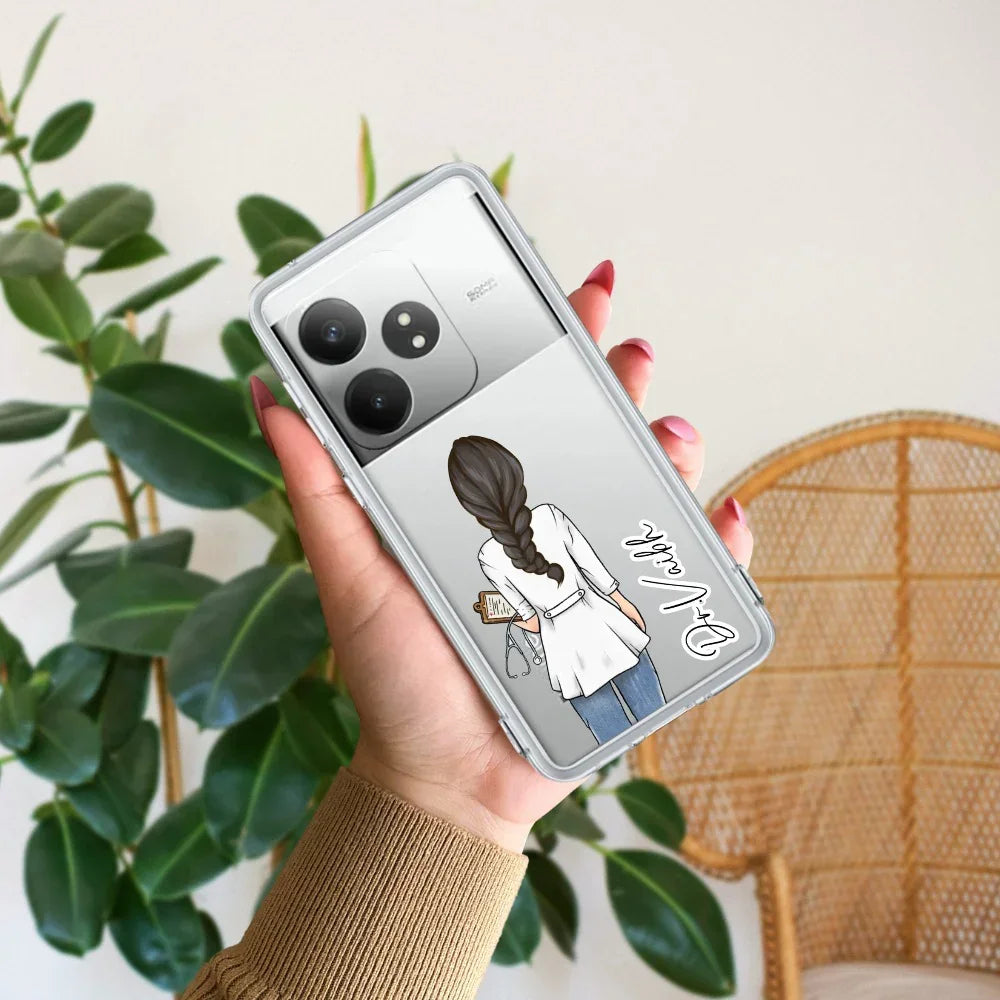 Doctor Customize Transparent Silicon Case For Realme 12X 5G