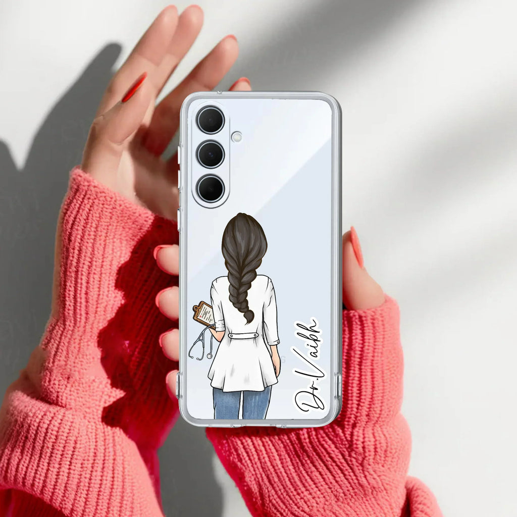 Doctor Customized Transparent Silicon Case For Samsung - ShopOnCliQ