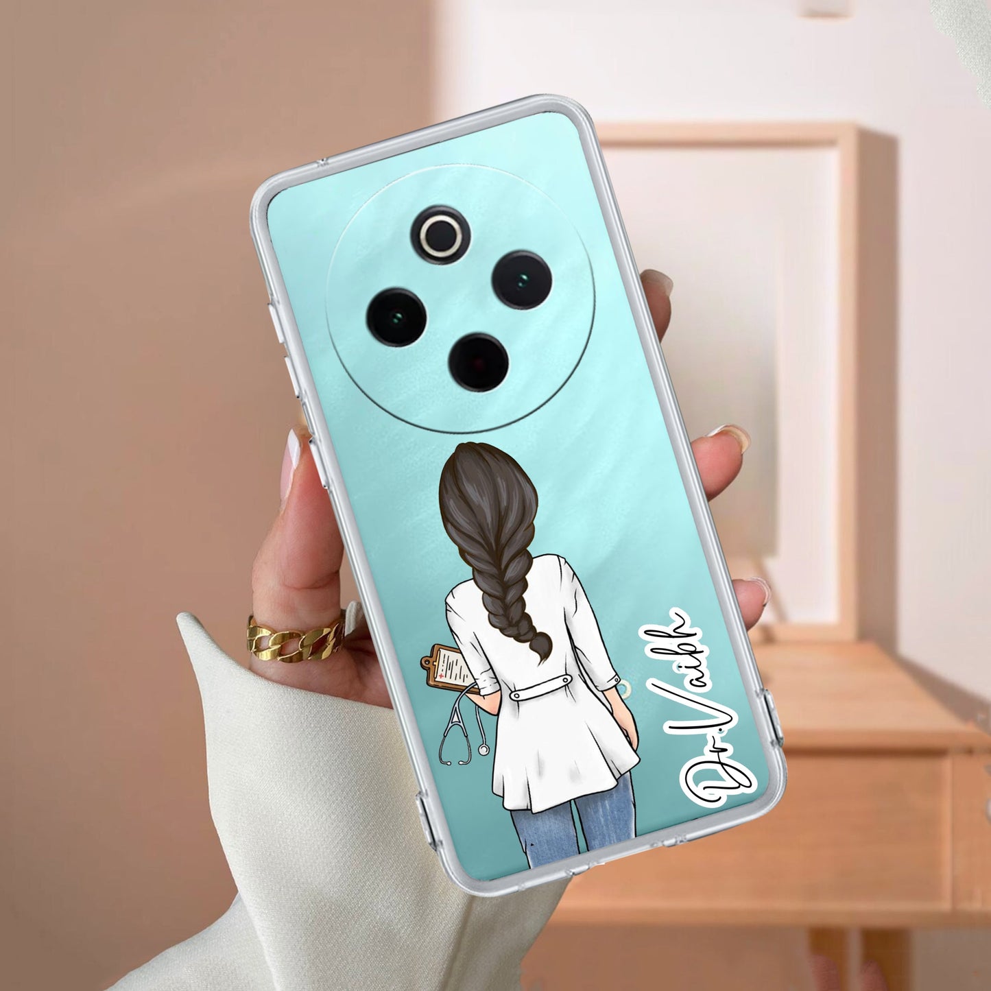 Doctor Customized Transparent Silicon Case For Vivo