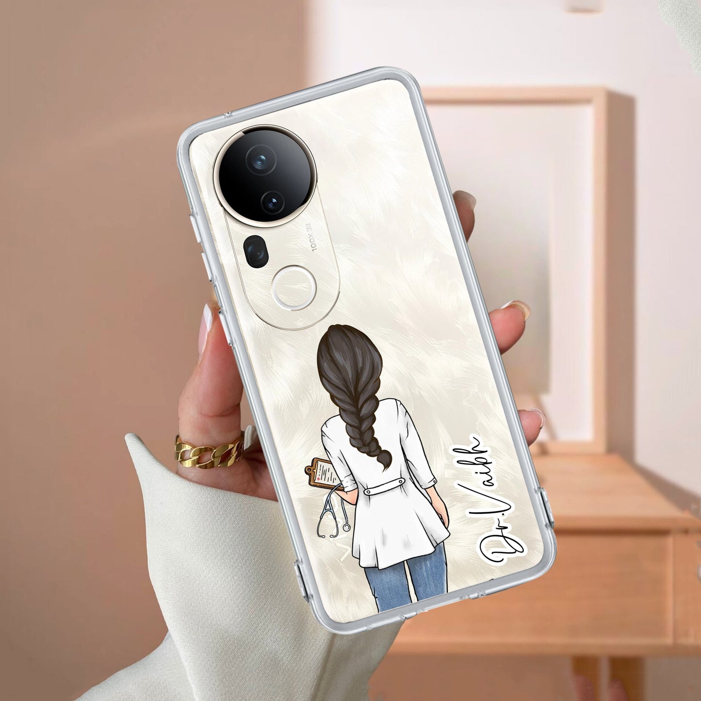 Doctor Customized Transparent Silicon Case For Vivo