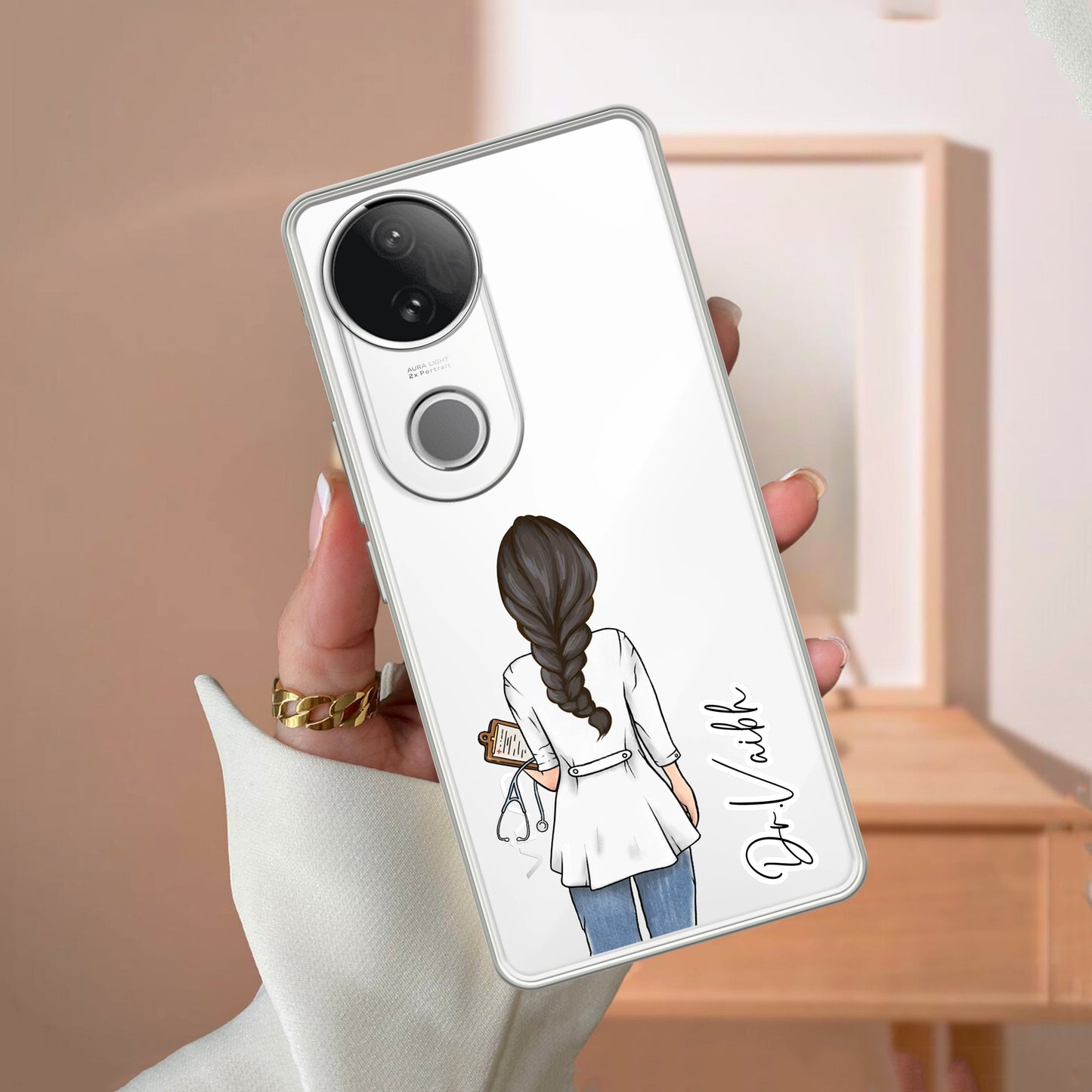 Doctor Customized Transparent Silicon Case For Vivo