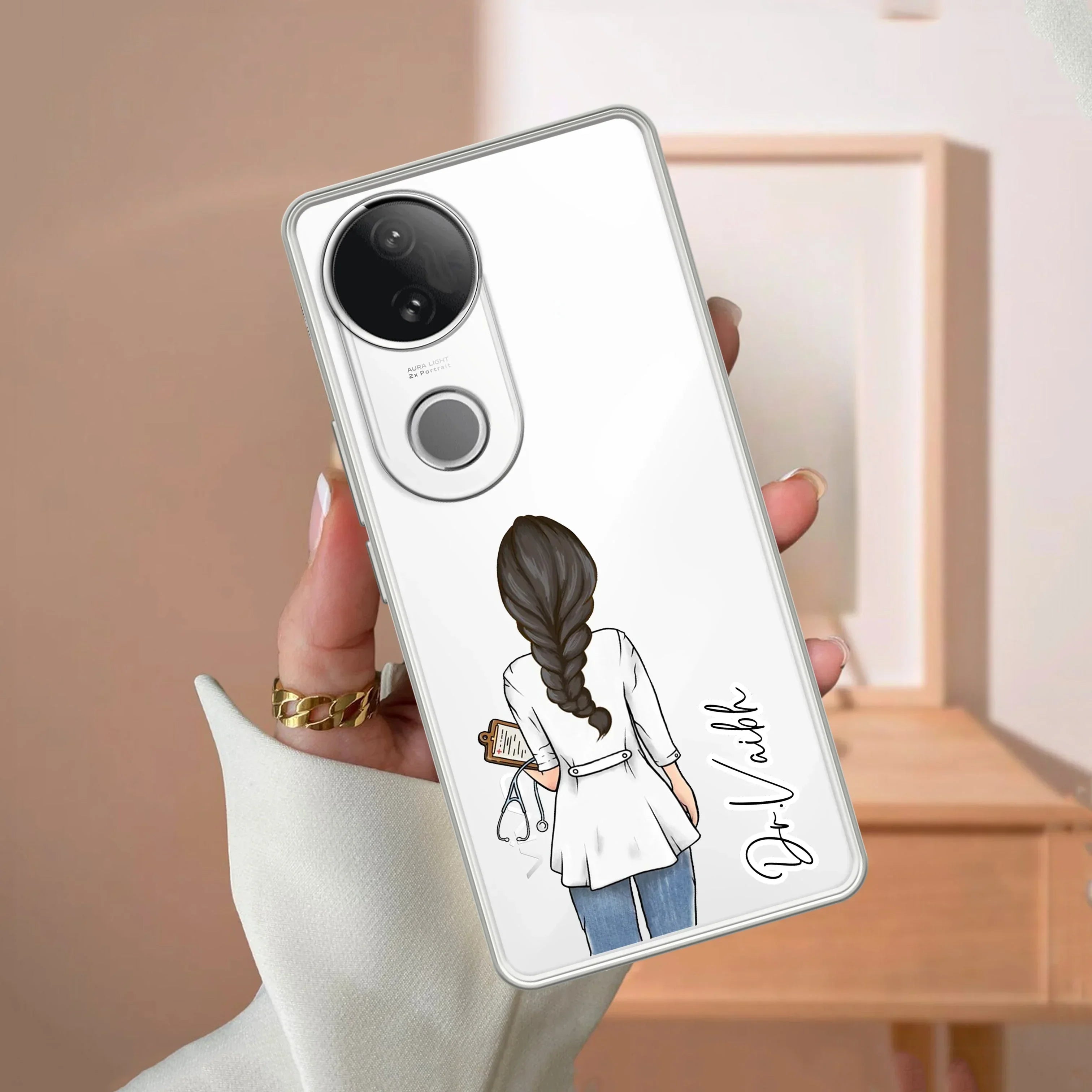Doctor Customized Transparent Silicon Case For Vivo X90 Pro Plus 5G