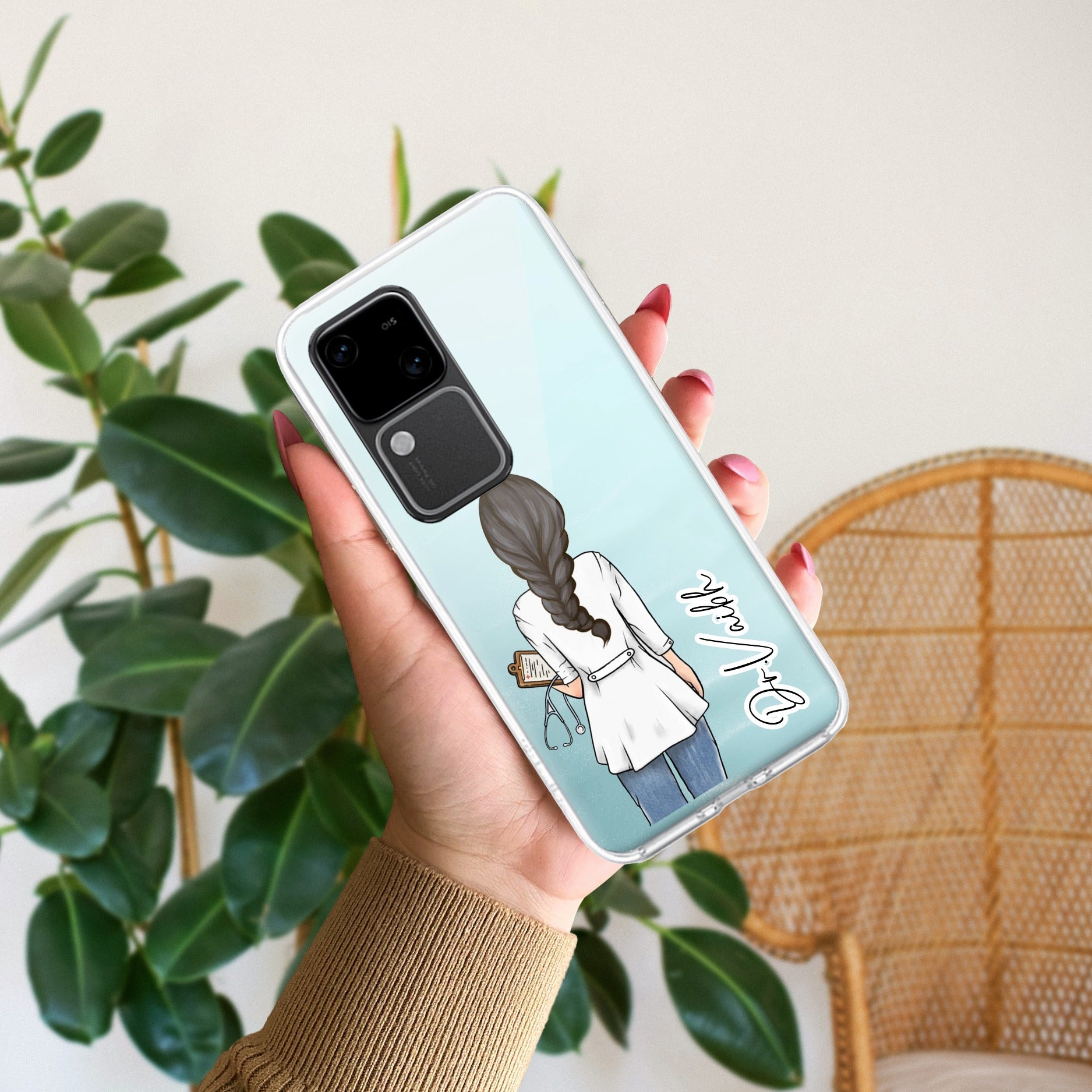 Doctor Customized Transparent Silicon Case For Vivo V30 5G