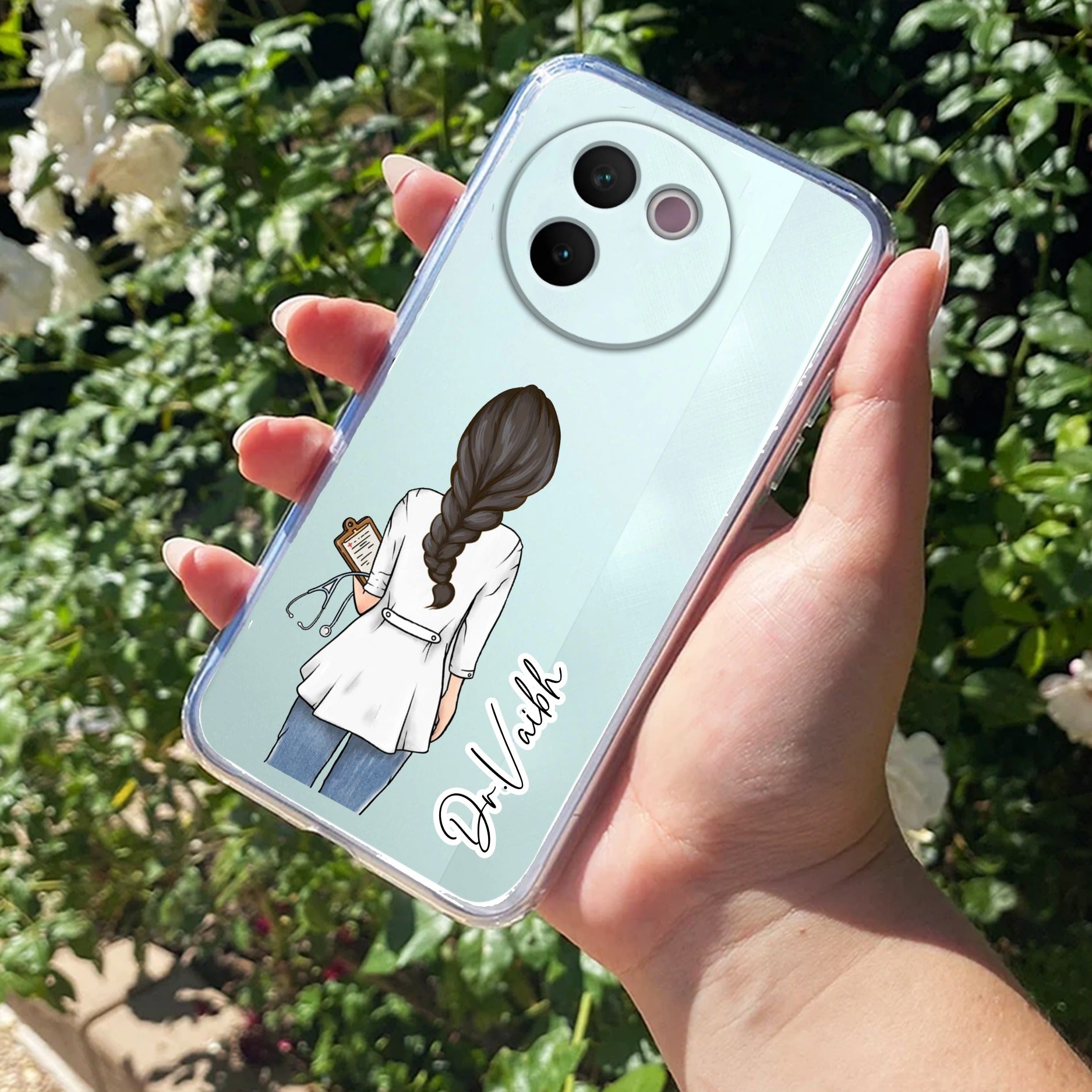 Doctor Customized Transparent Silicon Case For Vivo V30e 5G
