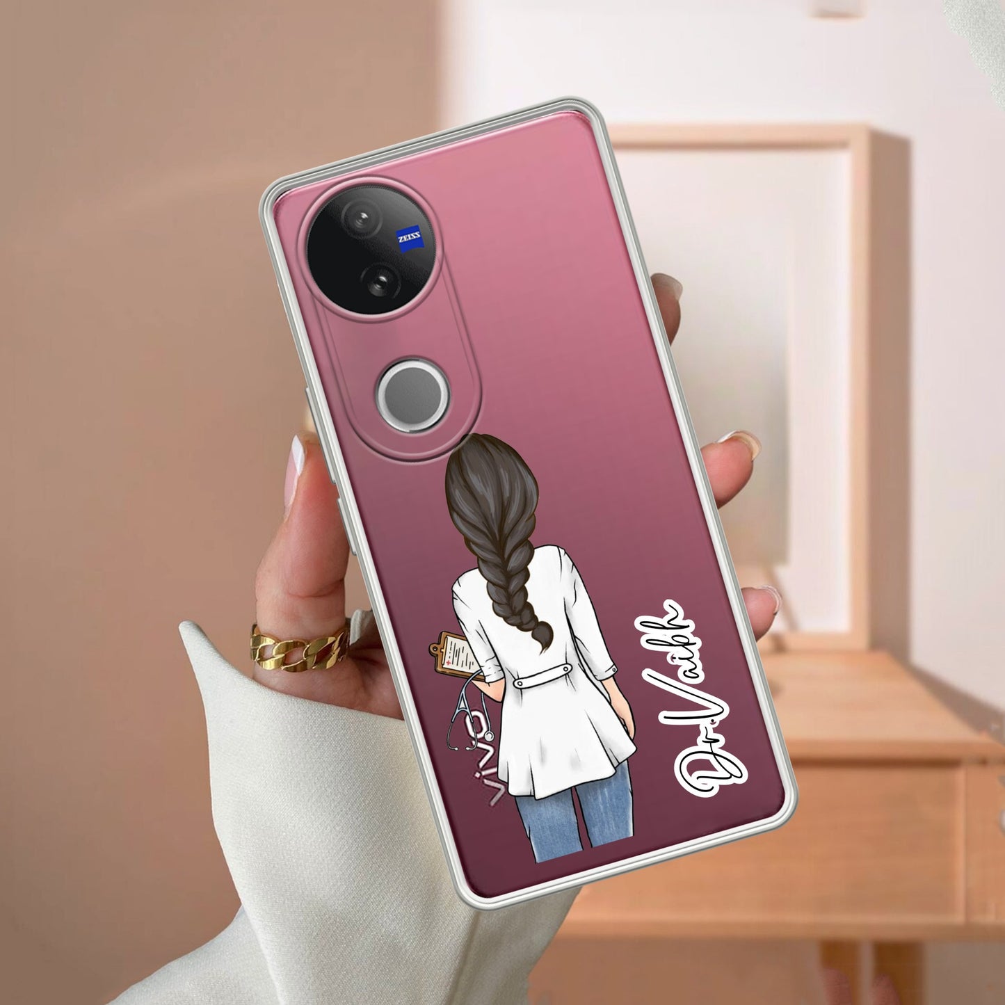 Doctor Customized Transparent Silicon Case For Vivo