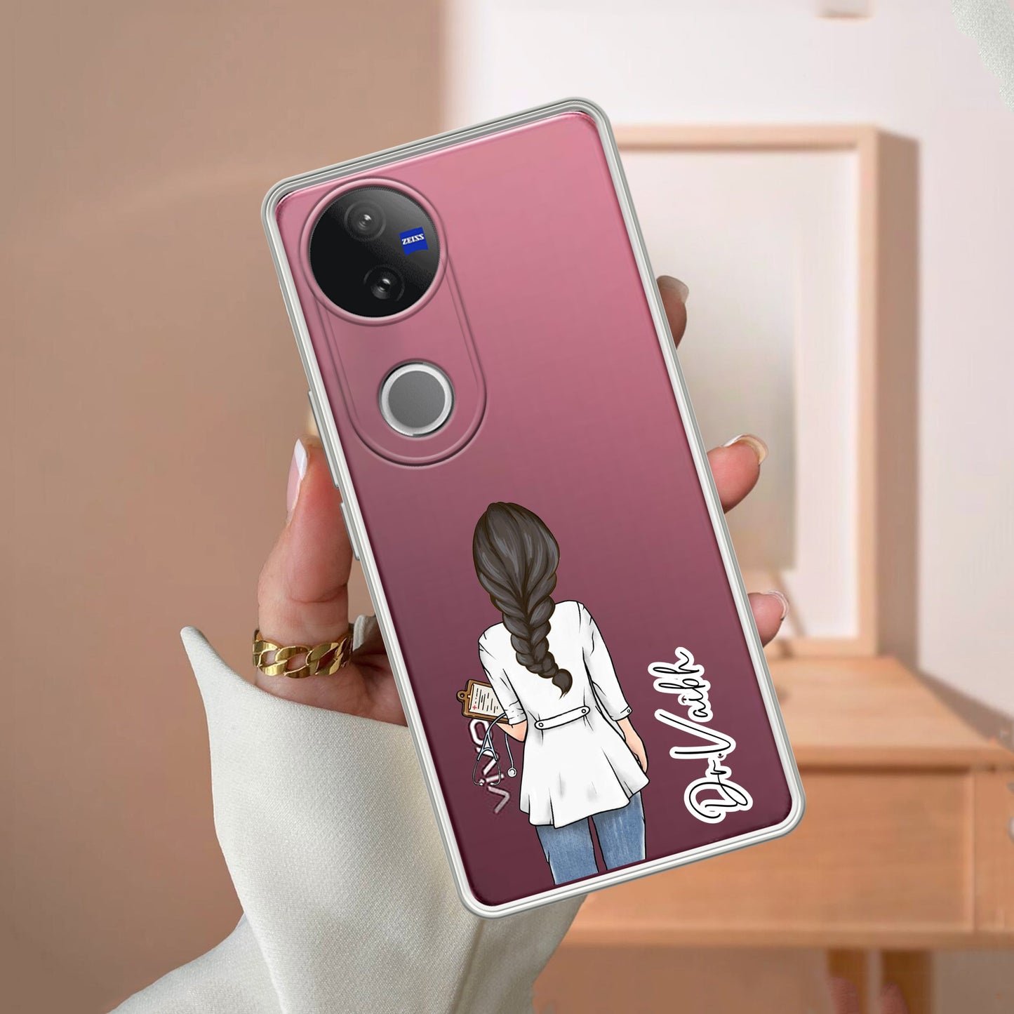 Doctor Customized Transparent Silicon Case For Vivo