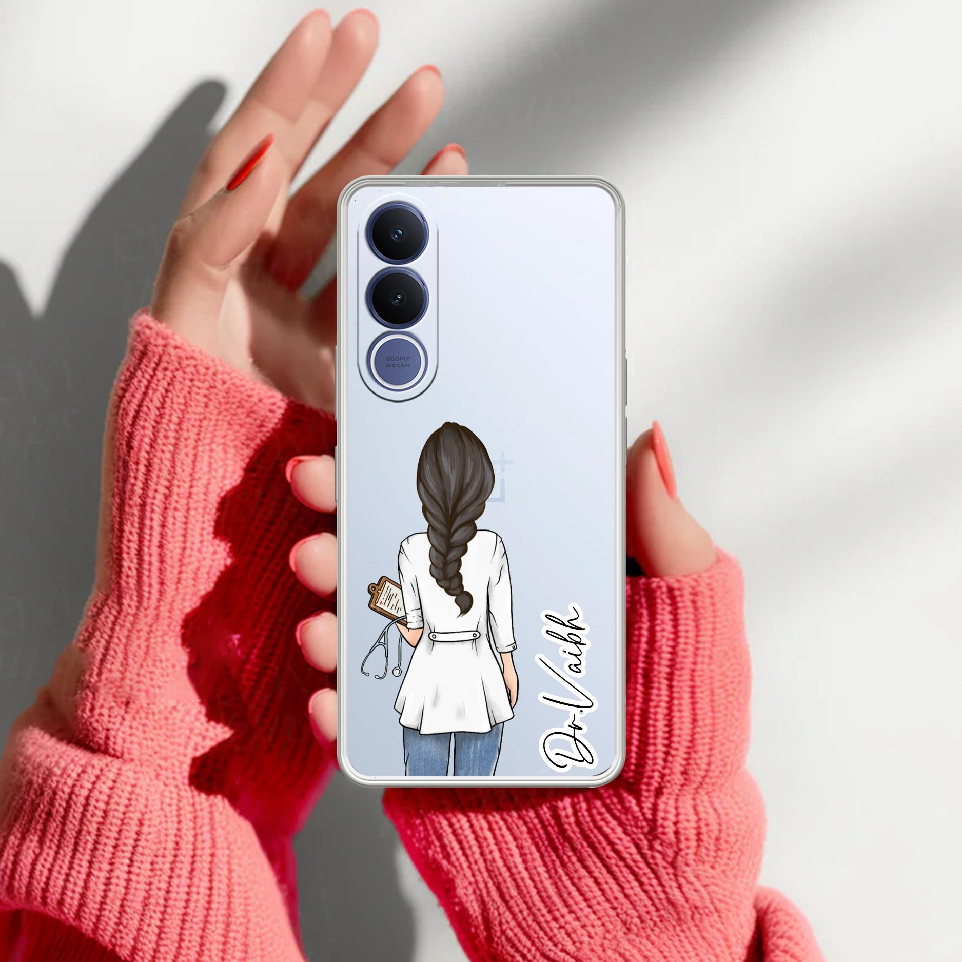 Doctor Customized Transparent Silicon Case For Vivo V70 FE 5G