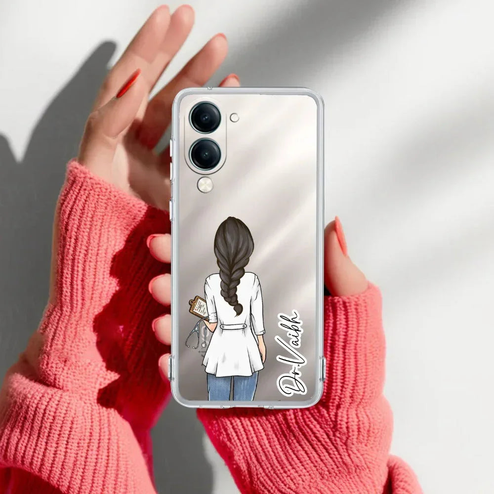 Doctor Customized Transparent Silicon Case For Vivo Y20s/Vivo Y20A/Vivo Y20G/Vivo Y20i / Vivo Y20T / Vivo Y20