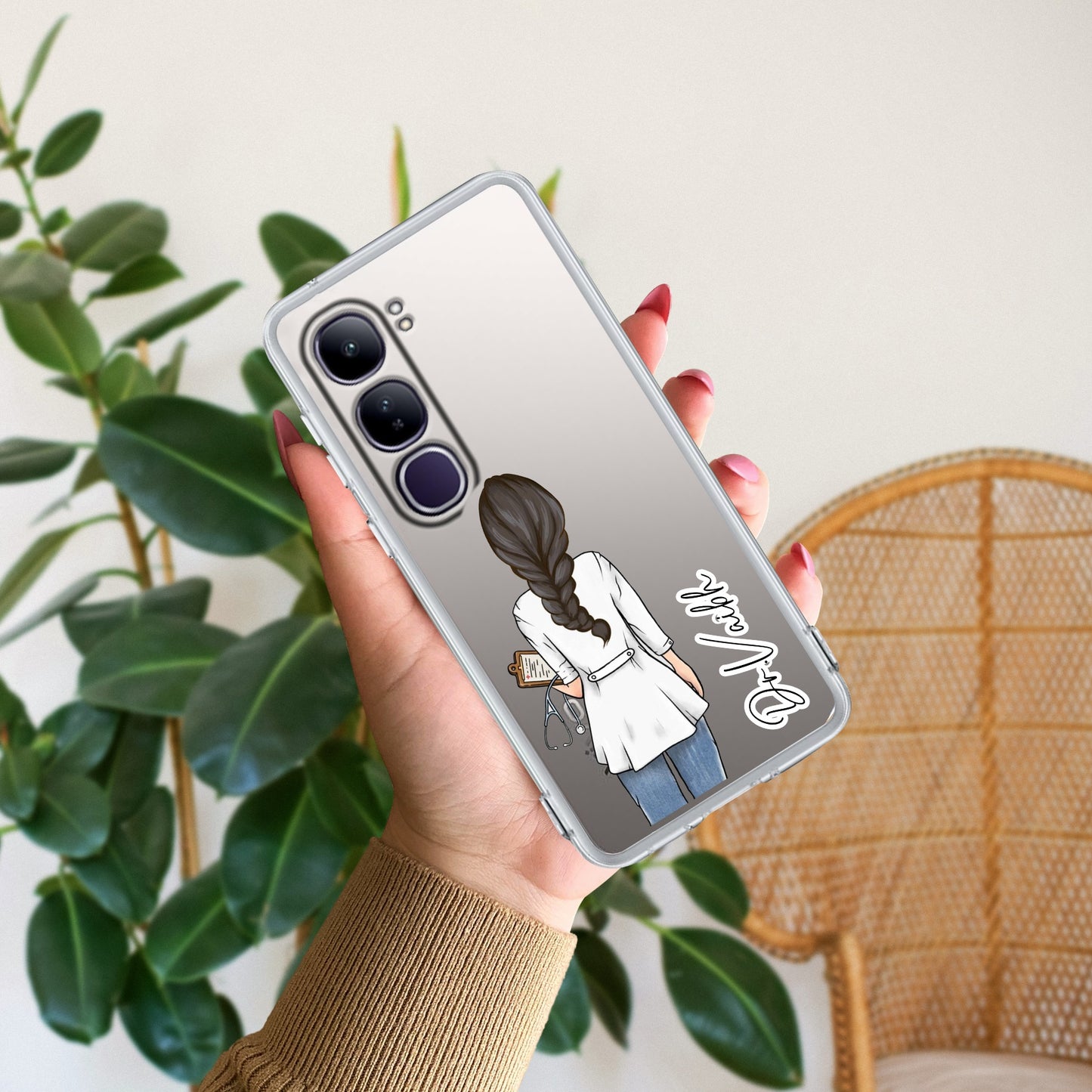 Doctor Customized Transparent Silicon Case For Vivo