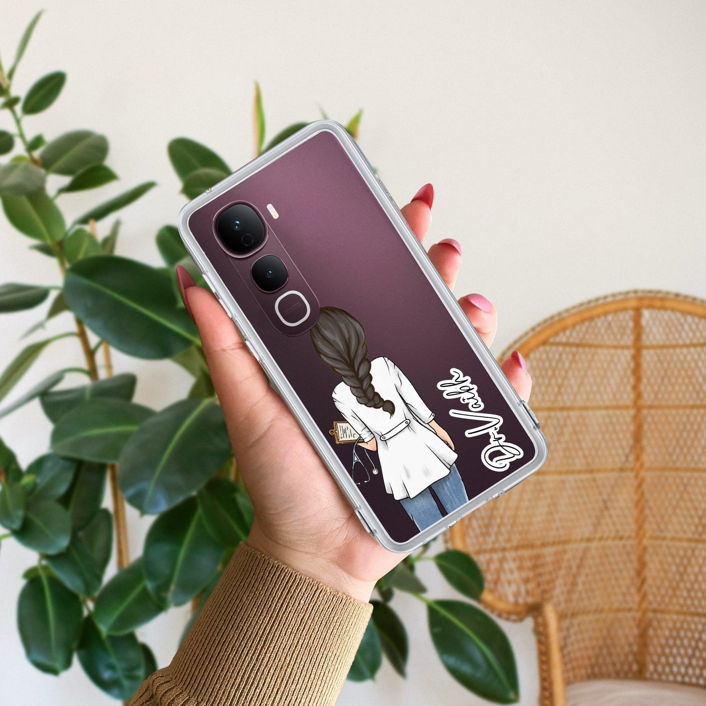 Doctor Customized Transparent Silicon Case For Vivo