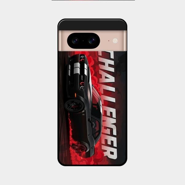 Dodge Challenger Glass Case Cover For Google Pixel 8 5G