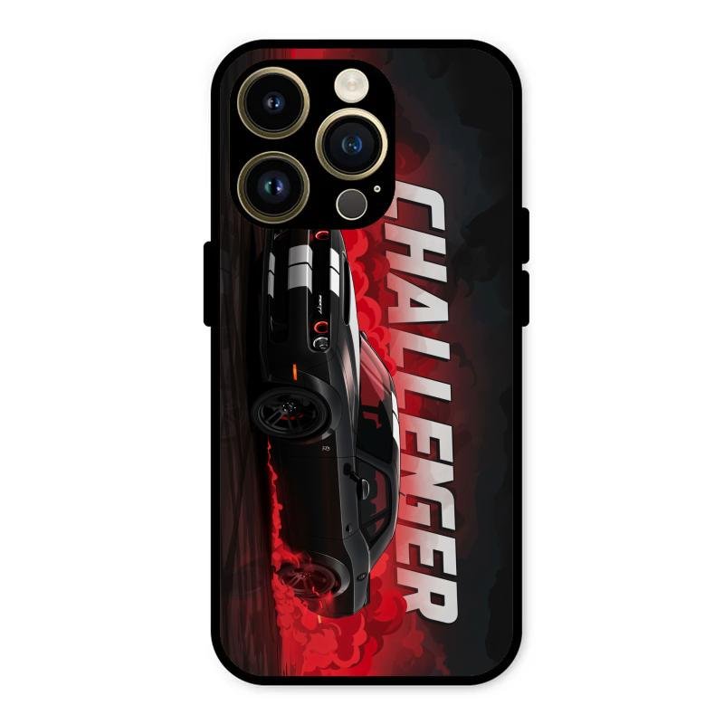 Dodge Challenger Glass Case Cover For iPhone 14 Pro Max