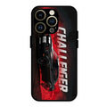 Dodge Challenger Glass Case Cover For iPhone 14 Pro