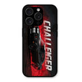 Dodge Challenger Glass Case Cover For iPhone 15 Pro