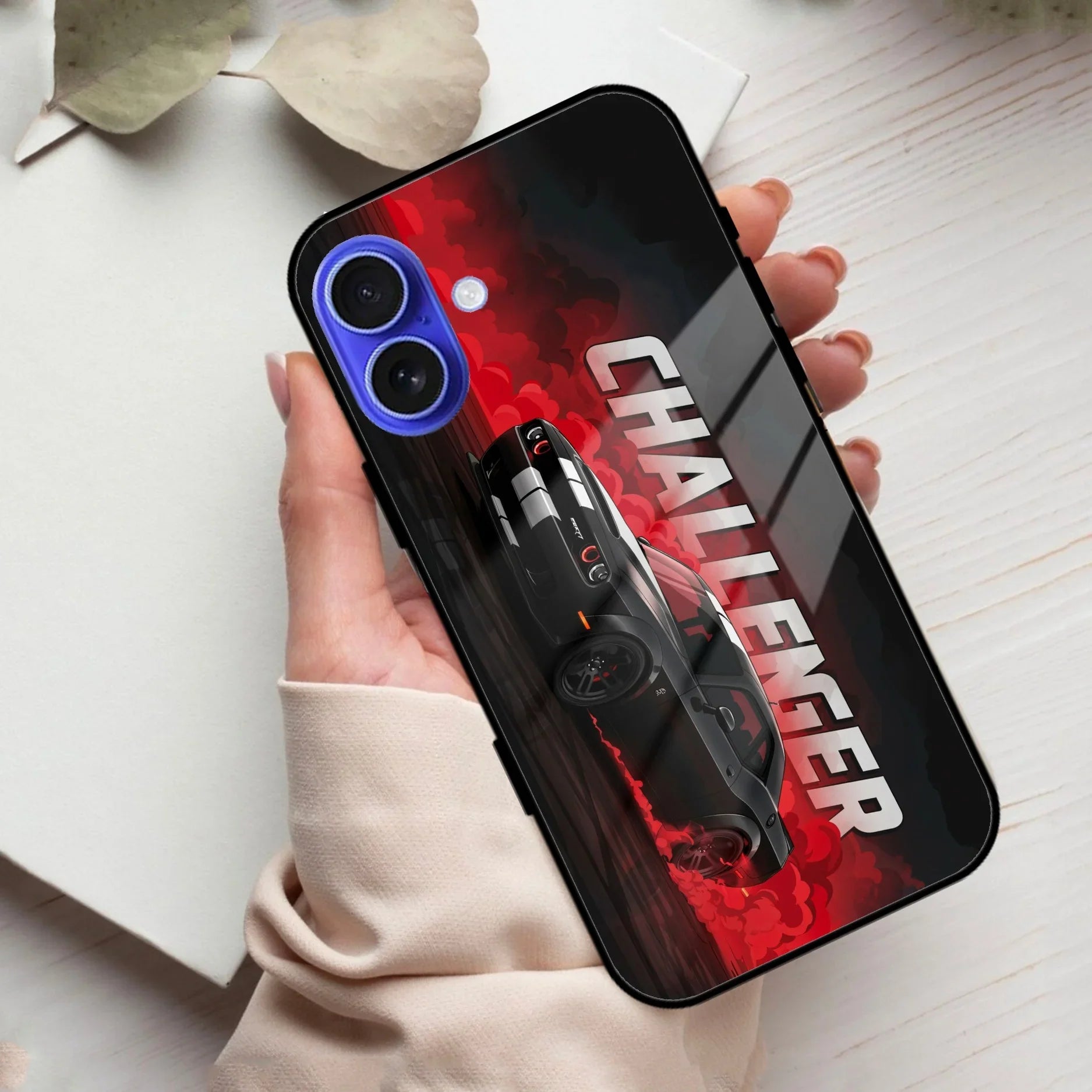Dodge Challenger Glass Case Cover For iPhone - ShopOnCliQ