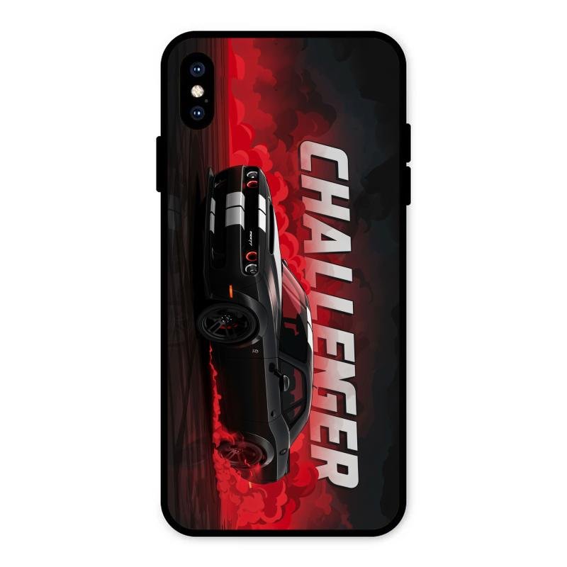 Dodge Challenger Glass Case Cover For iPhone XS Max
