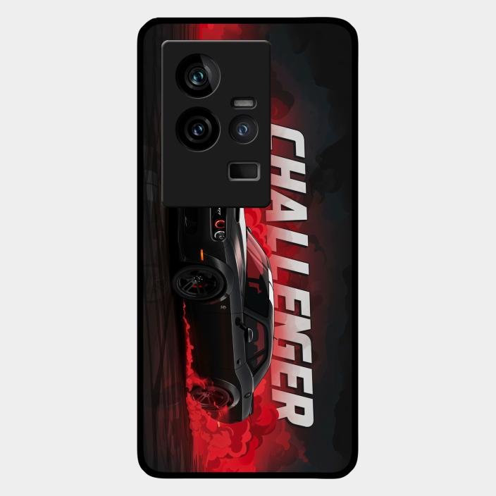 Dodge Challenger Glass Case Cover For Iqoo 11 5G