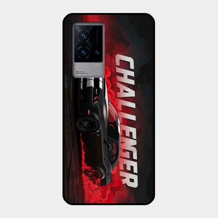 Dodge Challenger Glass Case Cover For Iqoo 9 5G