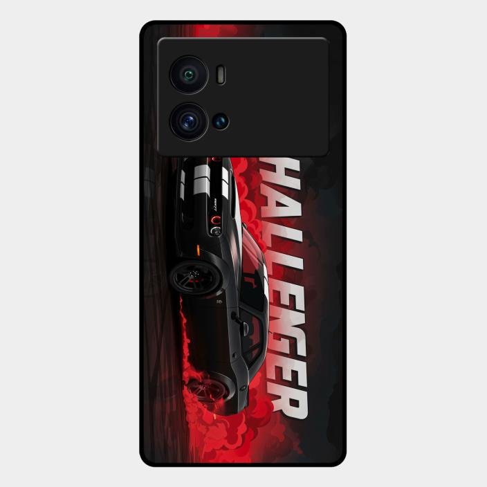 Dodge Challenger Glass Case Cover For Iqoo 9 Pro 5G