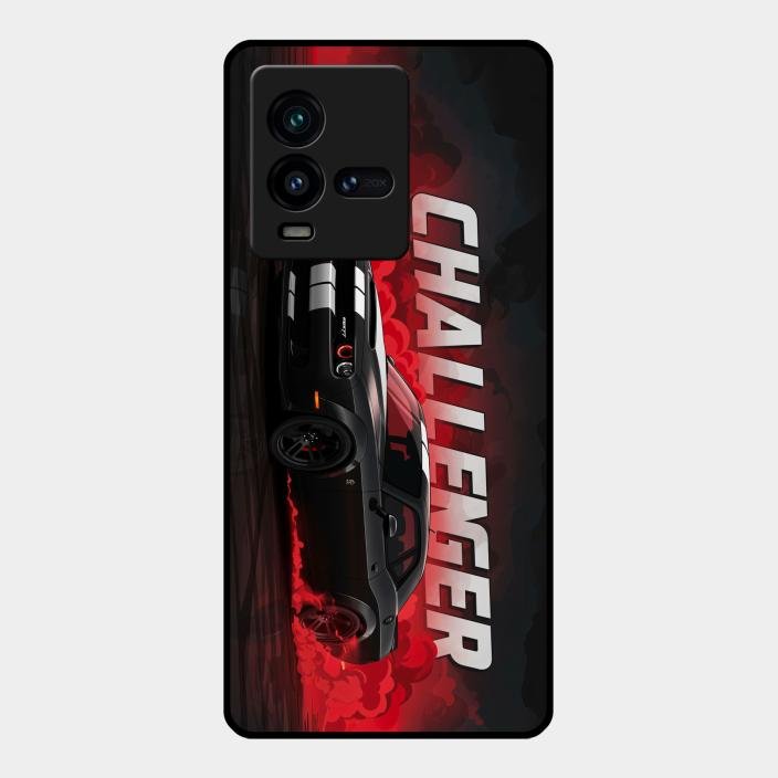 Dodge Challenger Glass Case Cover For Iqoo 9T 5G