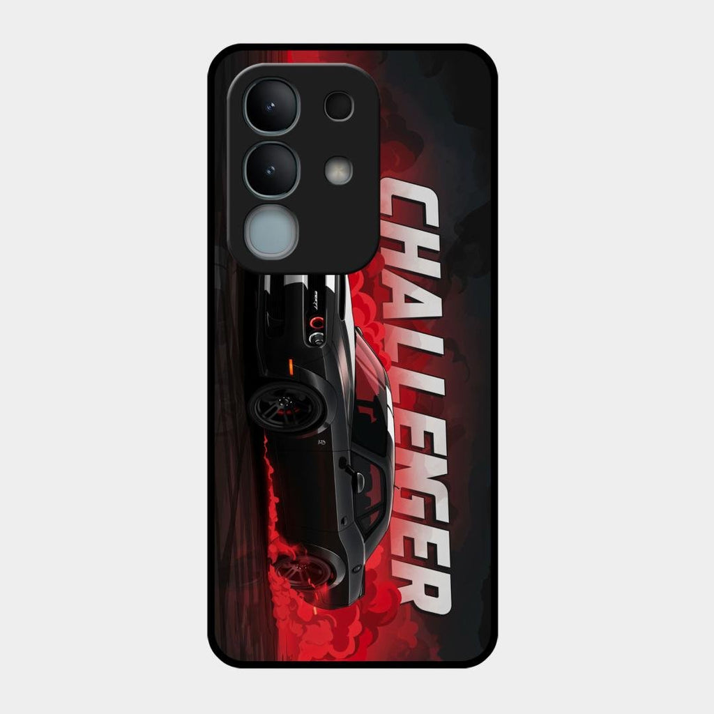Dodge Challenger Glass Case Cover For iQOO Z10x 5G