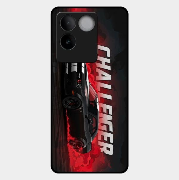 Dodge Challenger Glass Case Cover For Iqoo Z7 Pro 5G