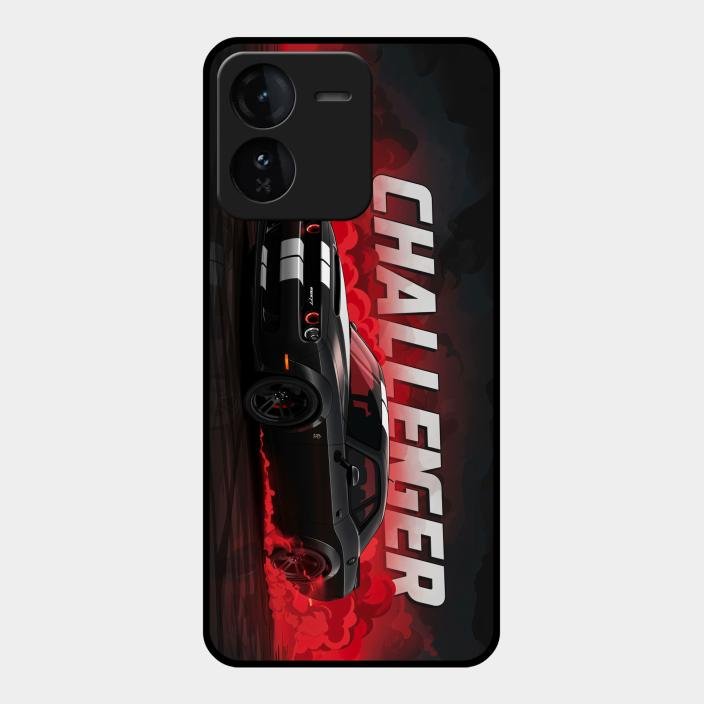 Dodge Challenger Glass Case Cover For Iqoo Z9 5G