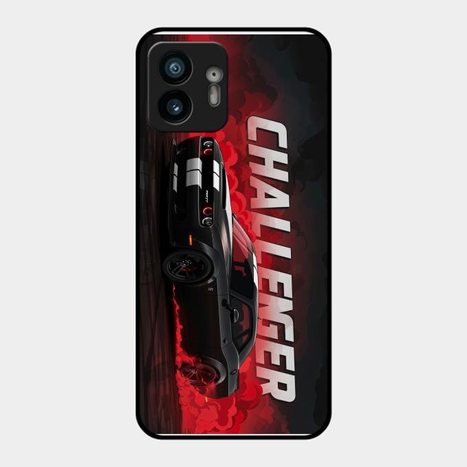 Dodge Challenger Glass Case Cover For Nothing Phone 2