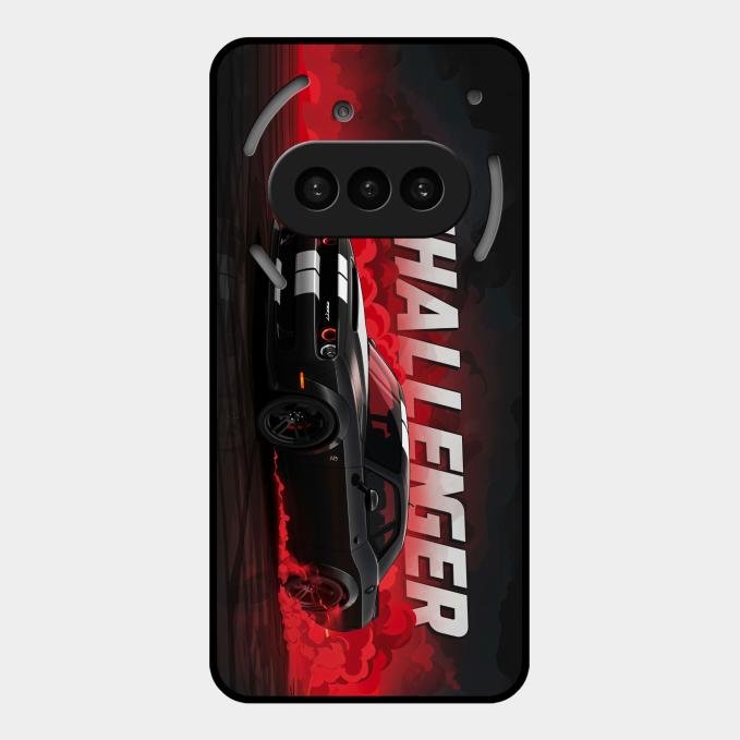 Dodge Challenger Glass Case Cover For Nothing Phone 3A 5G