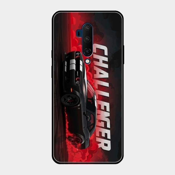 Dodge Challenger Glass Case Cover For Oneplus 7T Pro
