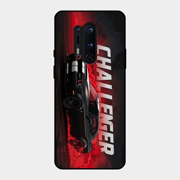 Dodge Challenger Glass Case Cover For Oneplus 8 Pro