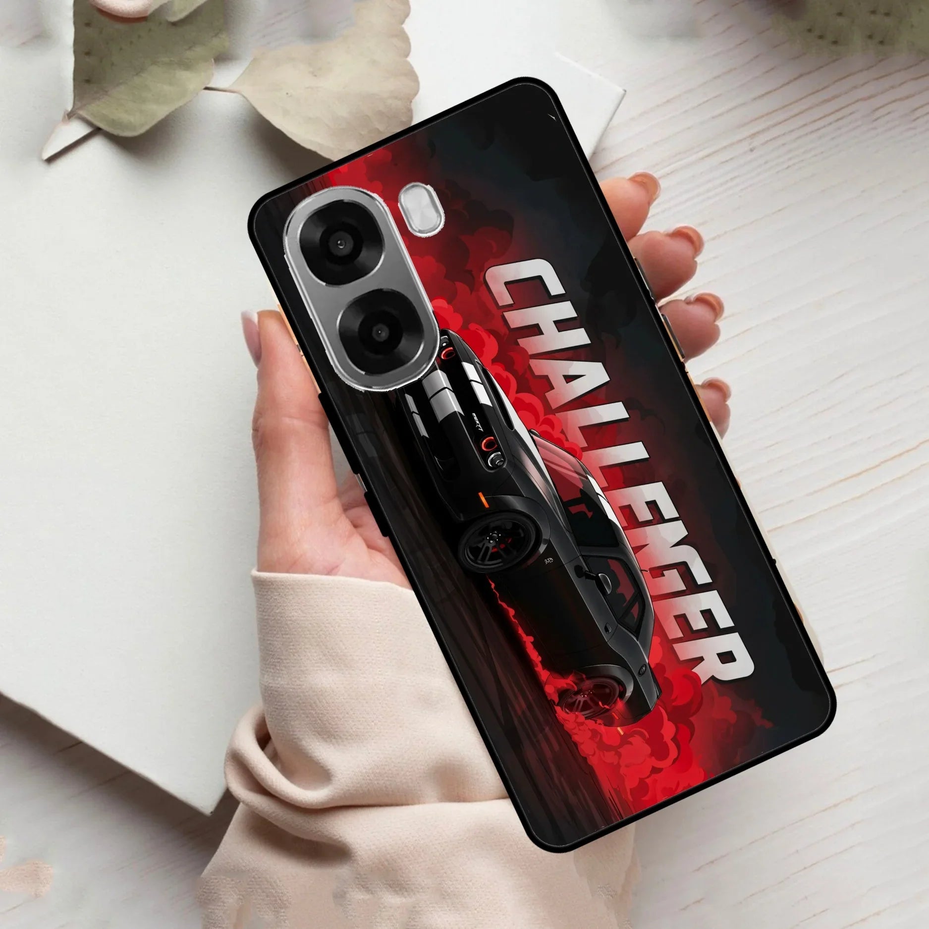 Dodge Challenger Glass Case Cover For Oppo