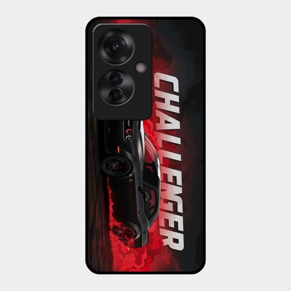 Dodge Challenger Glass Case Cover For Oppo F25 Pro 5G