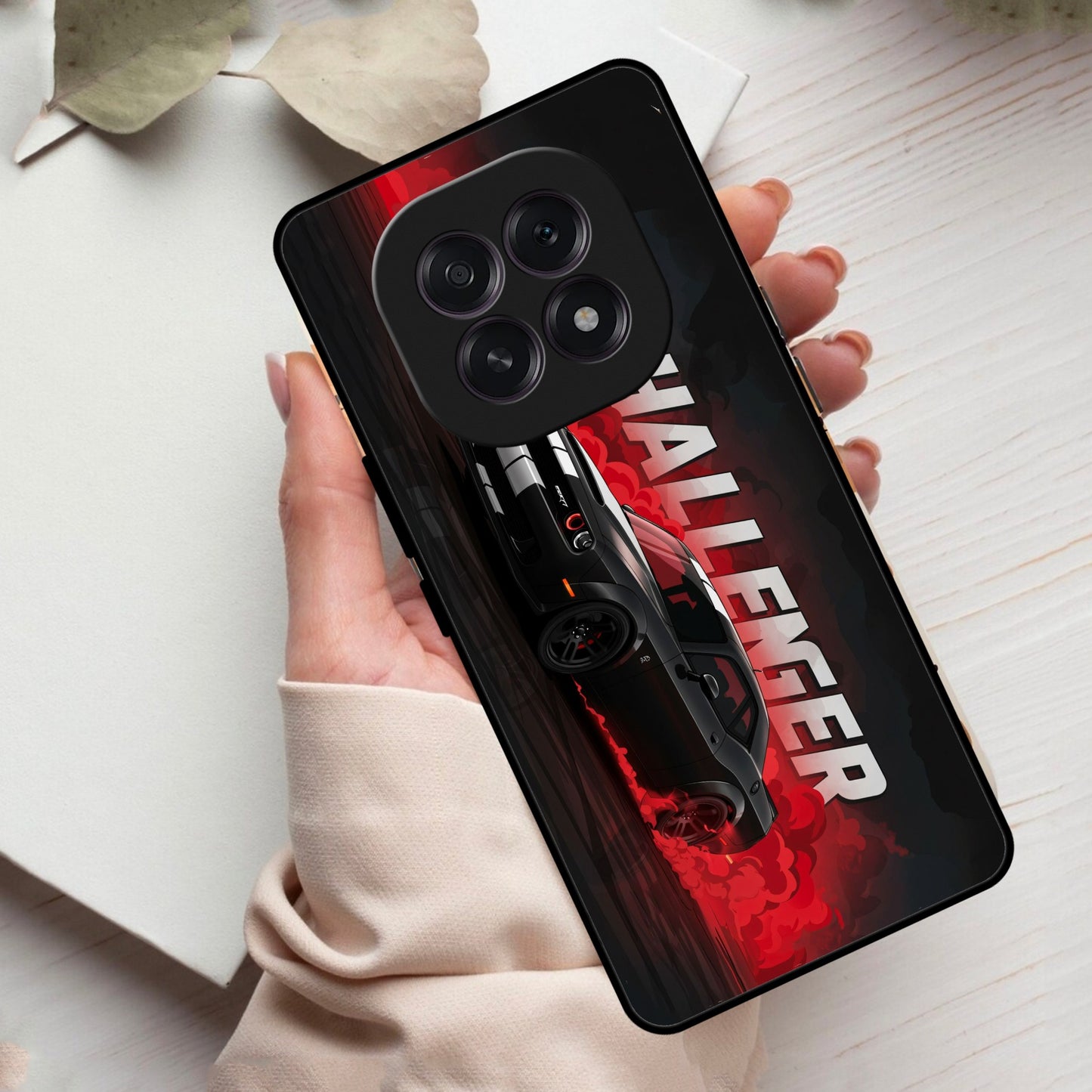 Dodge Challenger Glass Case Cover For Oppo