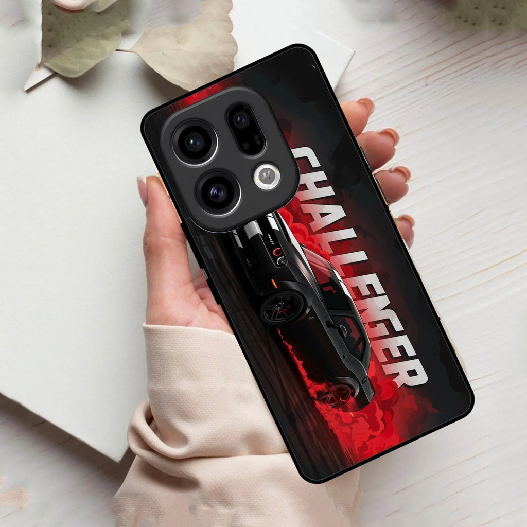 Dodge Challenger Glass Case Cover For Oppo
