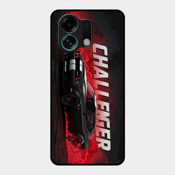 Dodge Challenger Glass Case Cover For Oppo K13 Turbo 5G