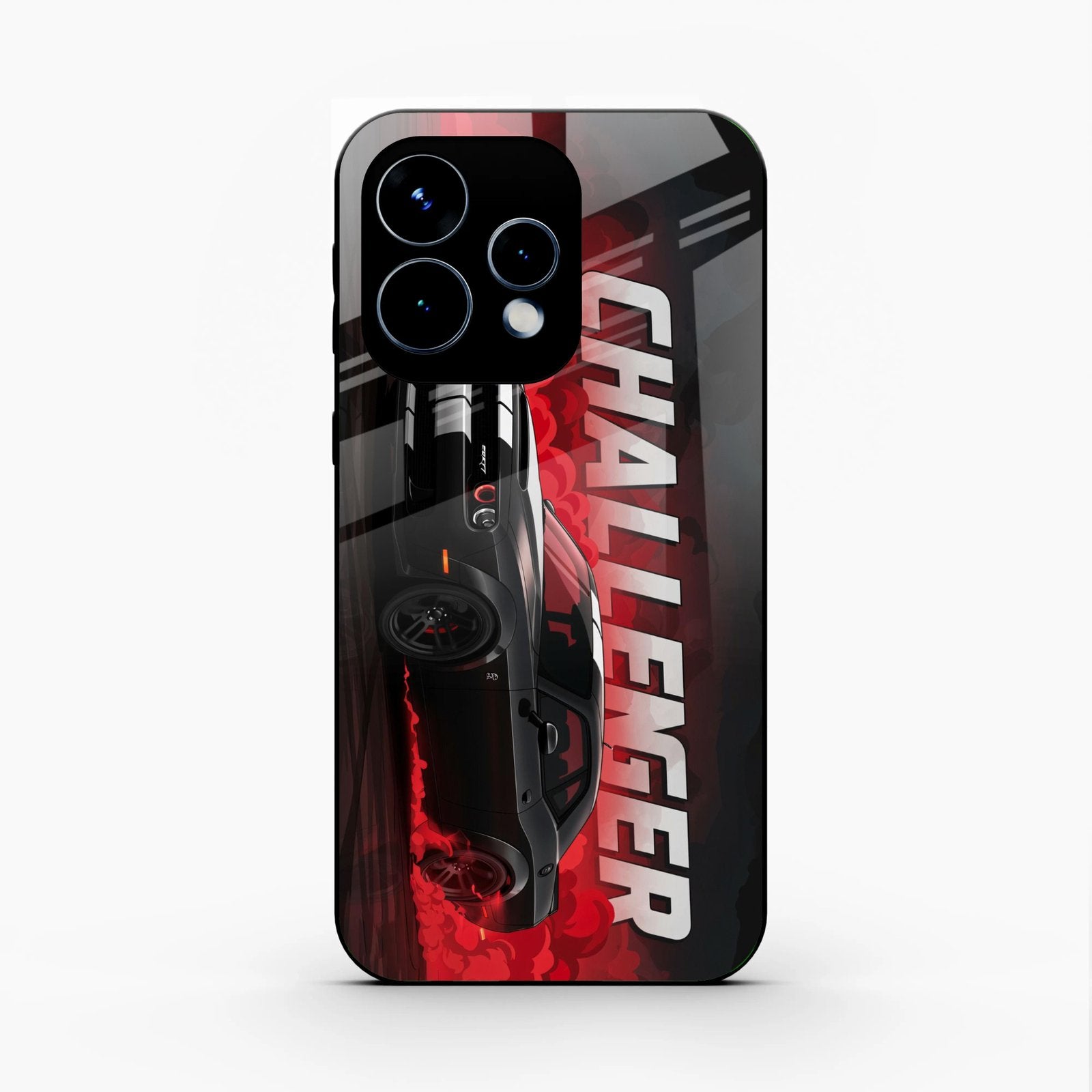 Dodge Challenger Glass Case Cover For Oppo Reno 15 5G