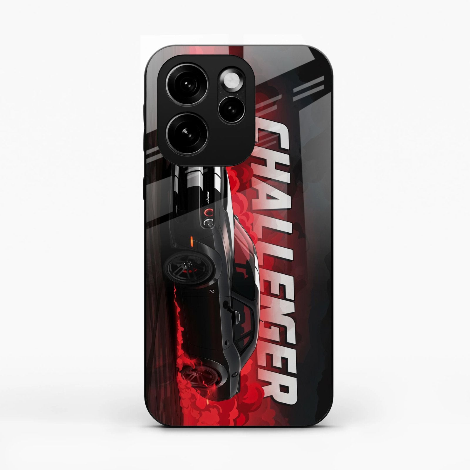 Dodge Challenger Glass Case Cover For Oppo Reno 15C 5G
