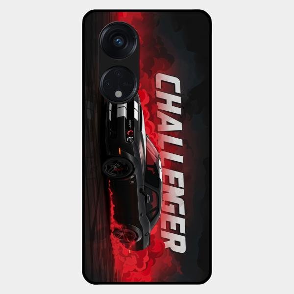 Dodge Challenger Glass Case Cover For Oppo Reno 8T 5G