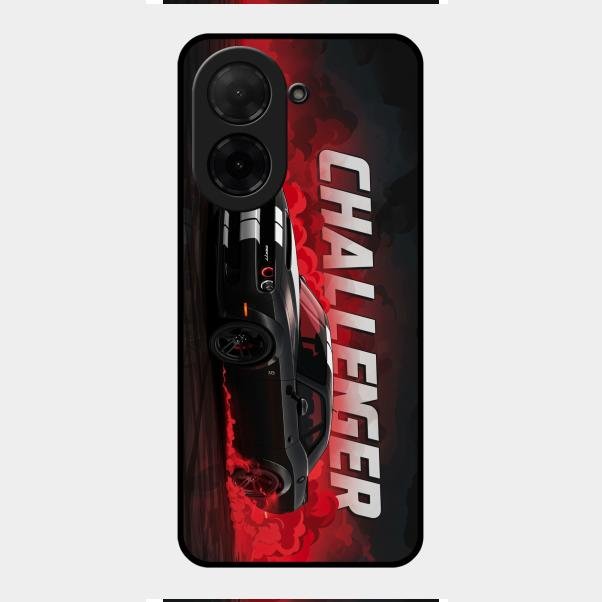 Dodge Challenger Glass Case Cover For Poco C71
