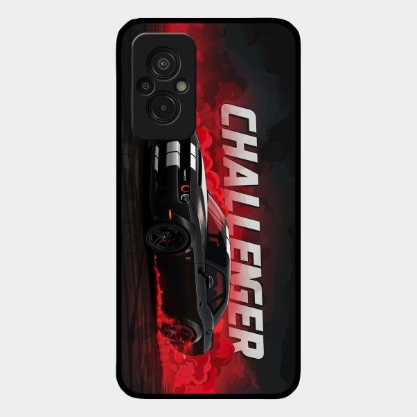 Dodge Challenger Glass Case Cover For Redmi 11 Prime 4G