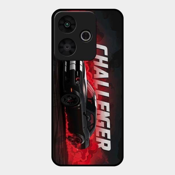 Dodge Challenger Glass Case Cover For Redmi 13 5G