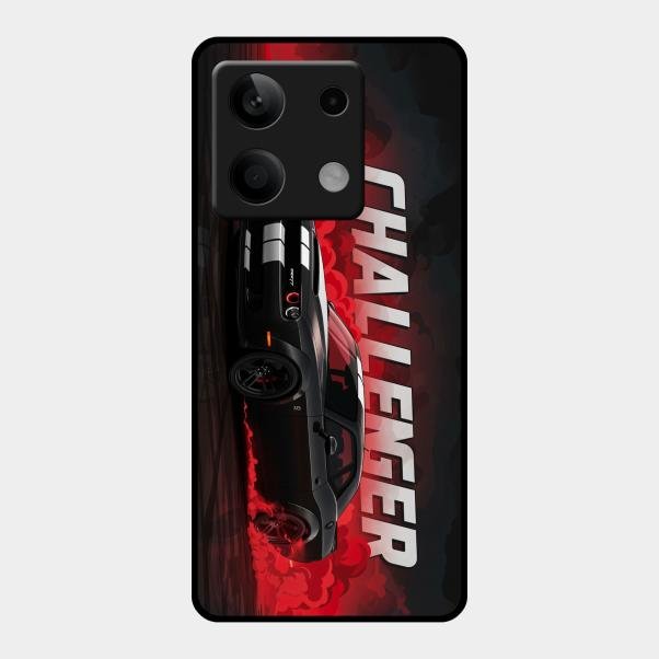 Dodge Challenger Glass Case Cover For Redmi Note 13 5G